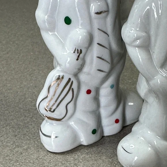 Whimsical White Porcelain Clown Figurines - Picture 10 of 15